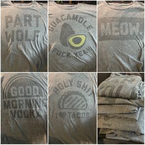 LOT- 5 Mens XL Buy Me Brunch tees